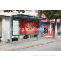 bus shelter with advertising light box